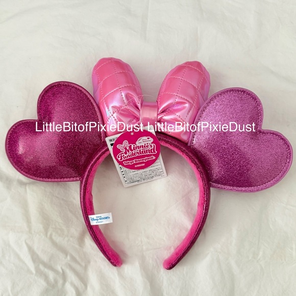 Tokyo Disneyland Resort Minnie’s Funderland 2026 Minnie Mouse Pink Ear Headband - Picture 3 of 3